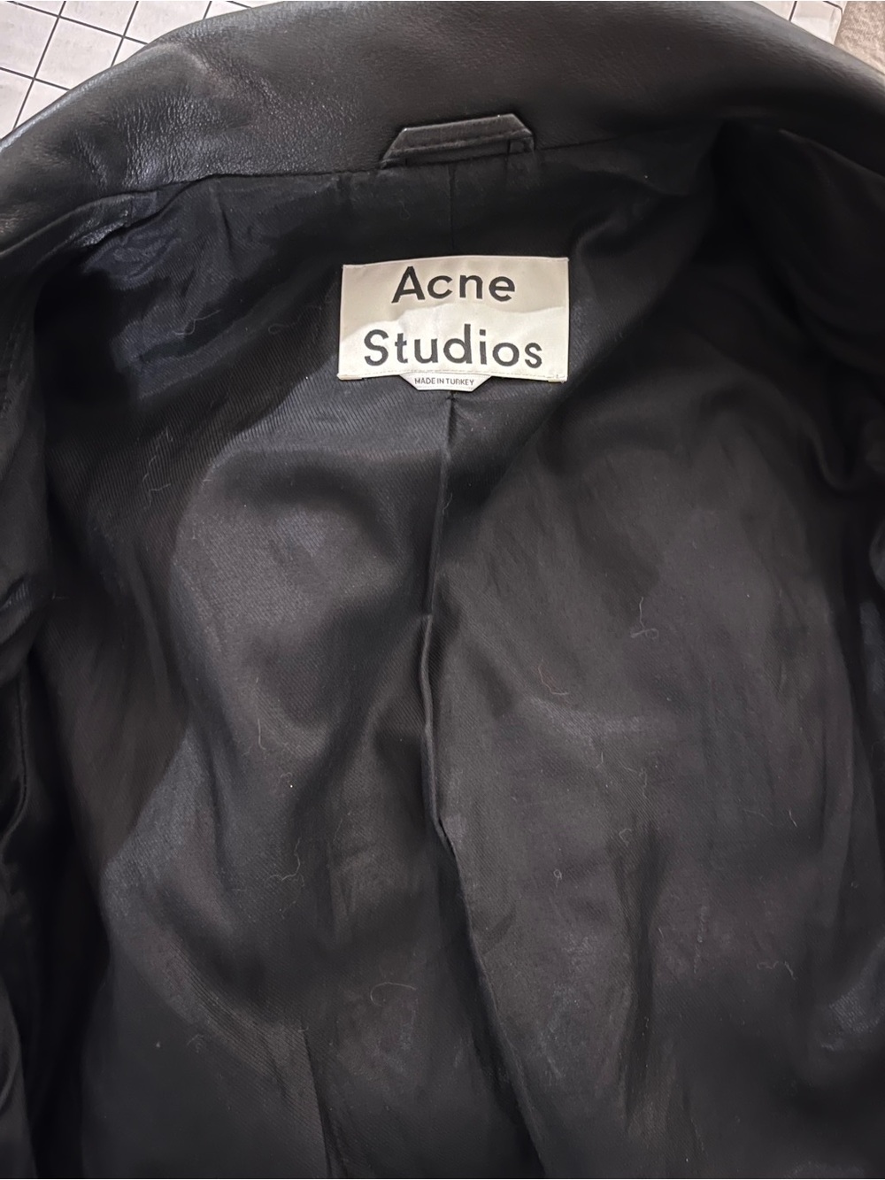 Acne Studios lamb leather biker jacket - Picture 9 of 9